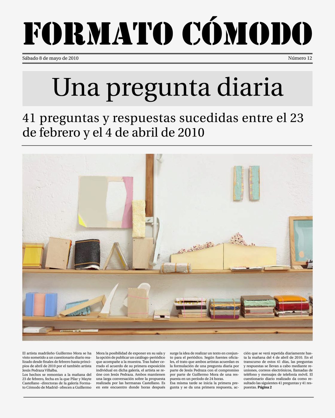 Guillermo Mora - GUILLERMO_MORA_Una_pregunta_diaria_Formatocomodo_2010_Portada